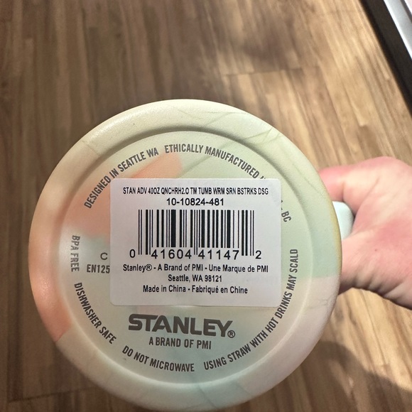 🚨SOLD OUT🚨Stanley 40oz Clean Slate Tumbler Warm Serene BrushStoke NWT - Picture 2 of 3